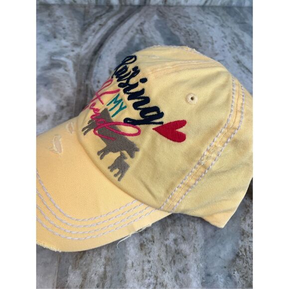 Yellow Baseball Cap Monogrammed Raising My Herd #mothers day - Picture 4 of 4